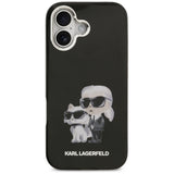 Karl Lagerfeld IML Aquarelle Karl & Choupette & Logo MagSafe Case til iPhone 17 - sort