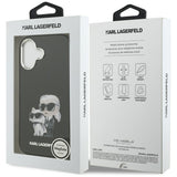 Karl Lagerfeld IML Aquarelle Karl & Choupette & Logo MagSafe Case til iPhone 17 - sort