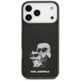 Karl Lagerfeld IML Aquarelle Karl & Choupette & Logo MagSafe Case til iPhone 17 Pro - sort