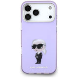 Karl Lagerfeld IML Aquarelle Karl & Choupette & Logo MagSafe Case til iPhone 17 Pro Max - Purple