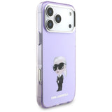 Karl Lagerfeld IML Aquarelle Karl & Choupette & Logo MagSafe Case til iPhone 17 Pro Max - Purple