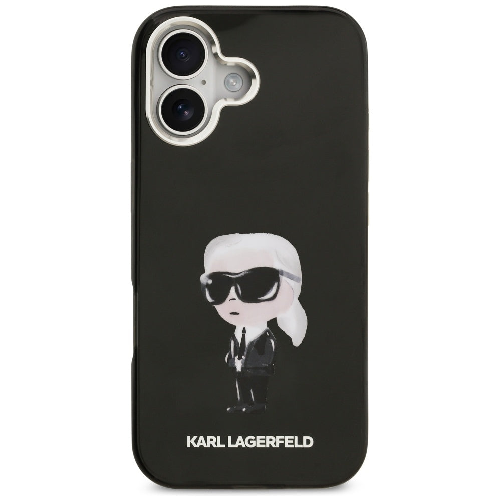 Karl Lagerfeld IML Aquarelle Karl & Logo MagSafe Case til iPhone 17 - sort