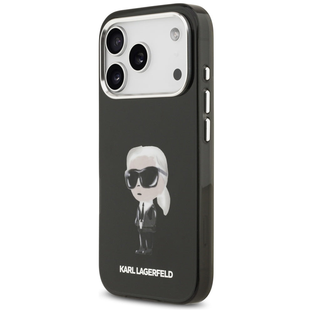Karl Lagerfeld IML Aquarelle Karl & Logo MagSafe Case til iPhone 17 Pro - sort