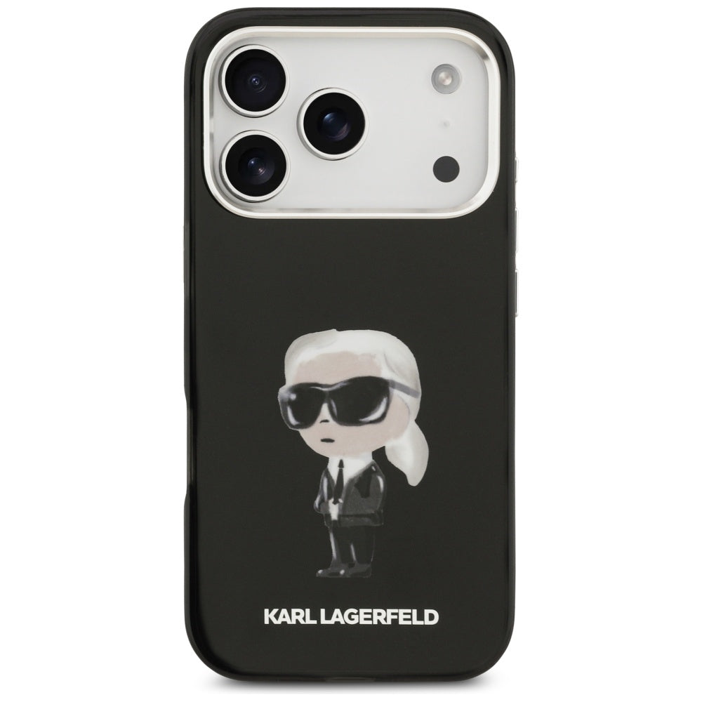 Karl Lagerfeld IML Aquarelle Karl & Logo MagSafe Case til iPhone 17 Pro - sort