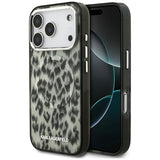 Karl Lagerfeld IML Leopard Pattern MagSafe Case til iPhone 17 Pro - Brunt