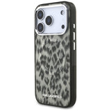 Karl Lagerfeld IML Leopard Pattern MagSafe Case til iPhone 17 Pro - Brunt