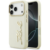 Karl Lagerfeld Karl Script Logo iPhone 17 Pro Case - Beige