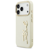 Karl Lagerfeld Karl Script Logo iPhone 17 Pro Case - Beige