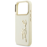 Karl Lagerfeld Karl Script Logo iPhone 17 Pro Case - Beige