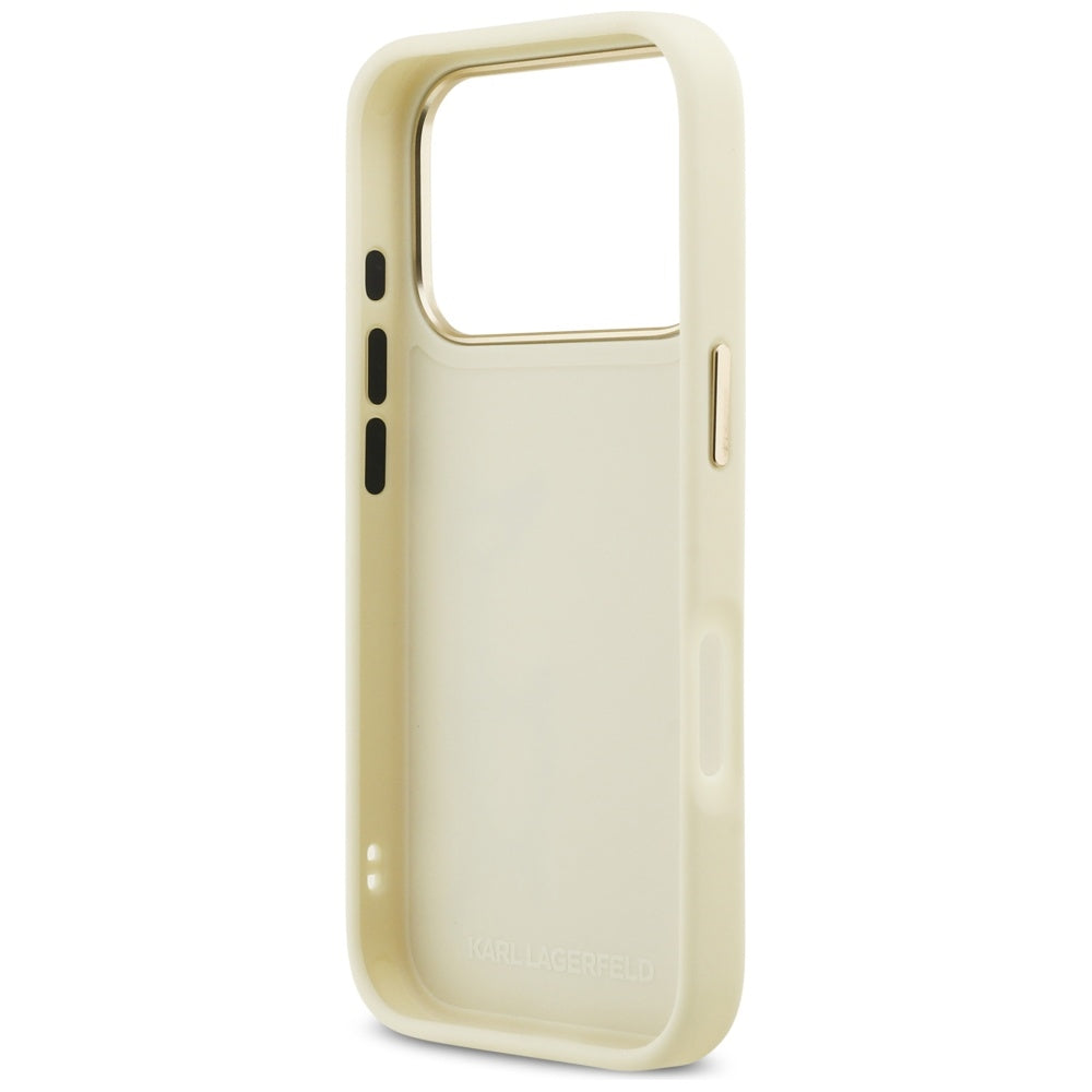 Karl Lagerfeld Karl Script Logo iPhone 17 Pro Case - Beige