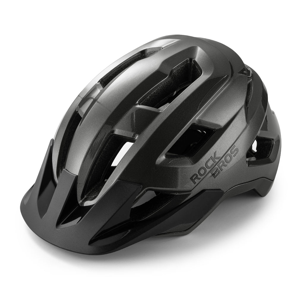 Rockbros LK-67 ungdoms cykelhjelm med aftagelig visir 54<unk>58 cm - Grå