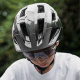 Rockbros LK-67 ungdoms cykelhjelm med aftagelig visir 54<unk>58 cm - Grå