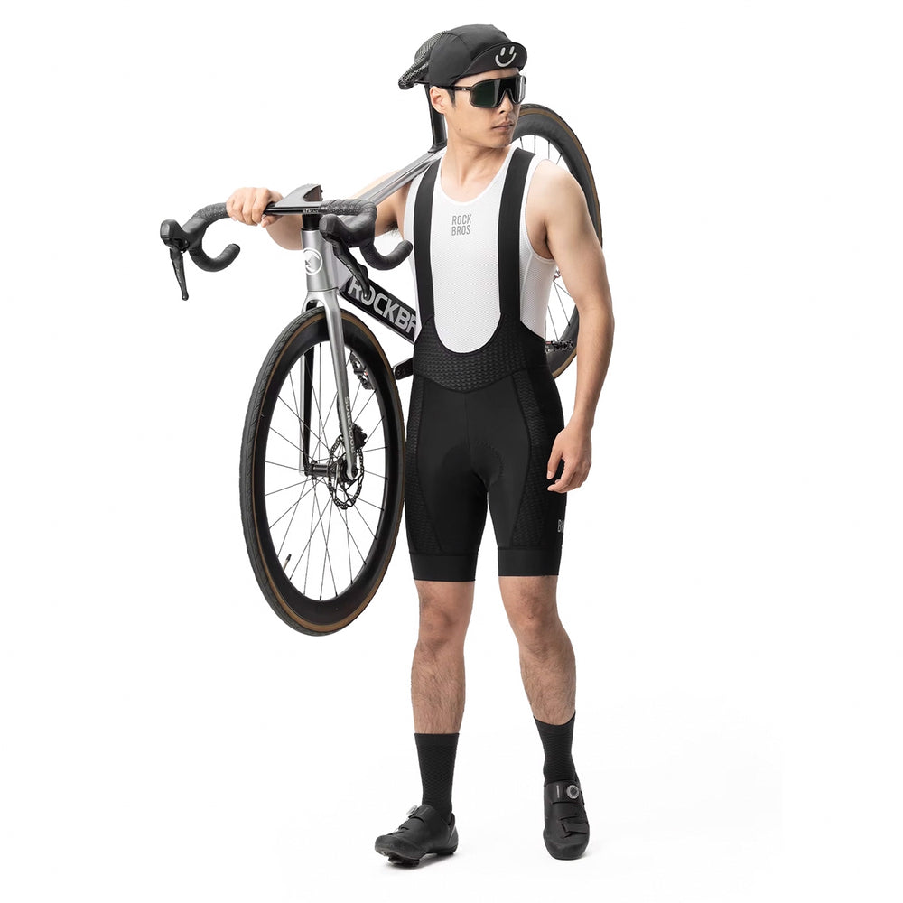 Rockbros YDDK009 Mænds cykelbybshorts med pad størrelse XXL - sort