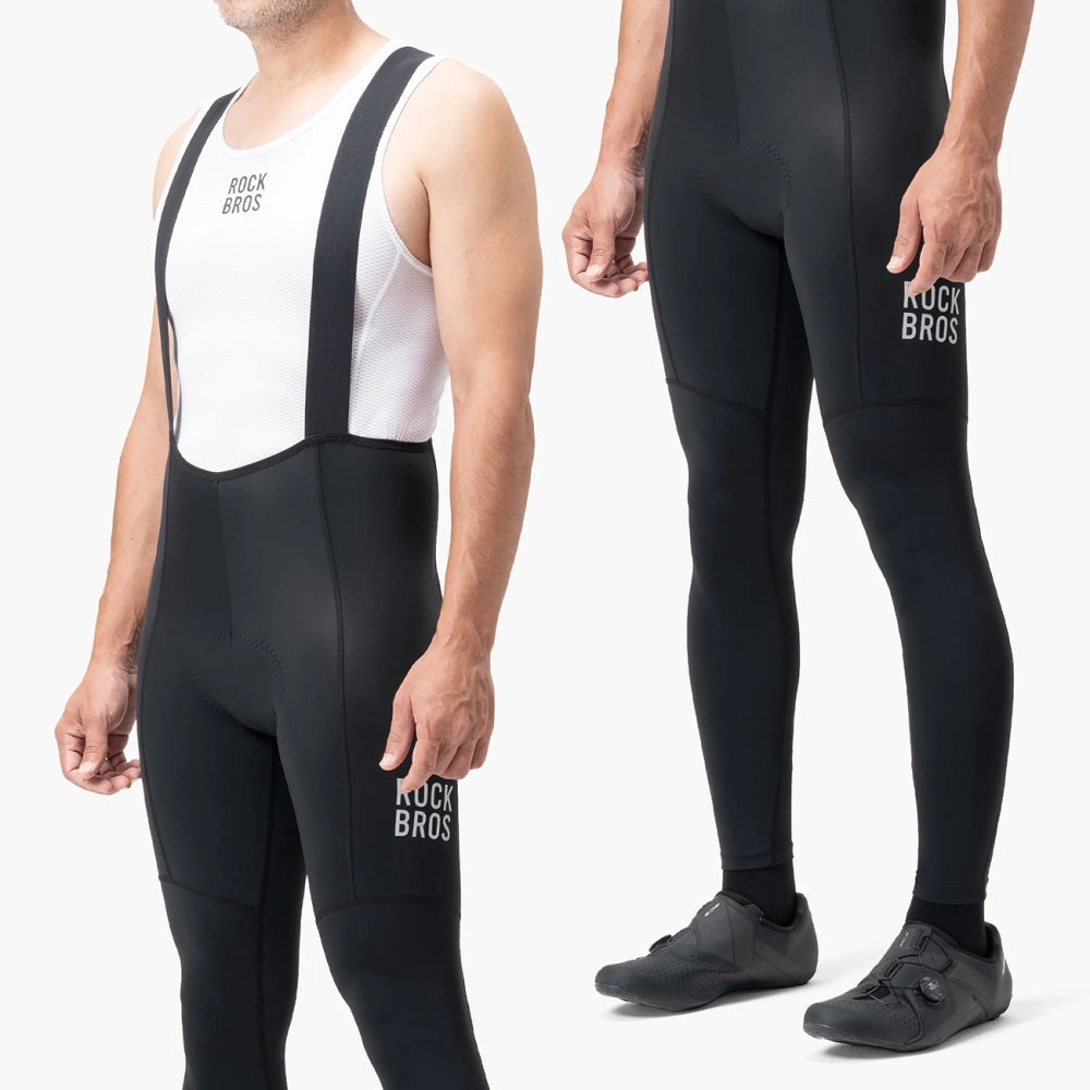 Rockbros 200021 Lange cykelbibsorts med pad størrelse XXXL - sort