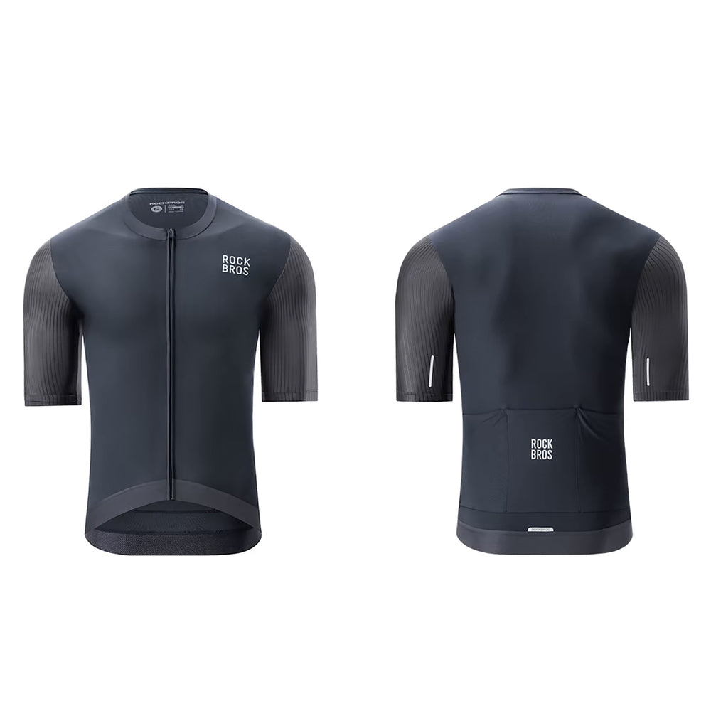 Rockbros 15200025 kortærmet cykeltrøje størrelse L - sort