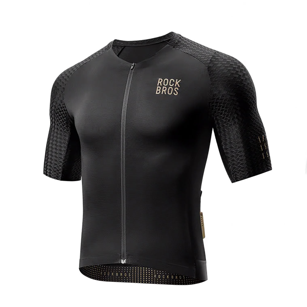Rockbros YDDX011 Diamond Short Sleeve Cycling Jersey størrelse S - sort