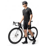 Rockbros YDDX011 Diamond Short Sleeve Cycling Jersey størrelse S - sort