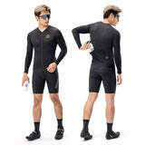 Rockbros YDCX008 Diamond Long Sleeve Cycling Jersey størrelse M - sort