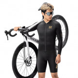 Rockbros YDCX008 Diamond Long Sleeve Cycling Jersey størrelse M - sort