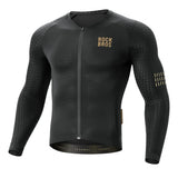 Rockbros YDCX008 Diamond Long Sleeve Cycling Jersey størrelse XXXL - sort