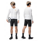 Rockbros YDCX008 Diamond Long Sleeve Cycling Jersey størrelse XS - hvid