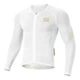 Rockbros YDCX008 Diamond Long Sleeve Cycling Jersey størrelse XXXL - hvid