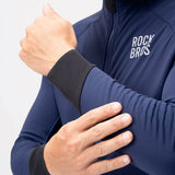 Rockbros YDWT014 vinterfleece dobbeltlag cykeljakke størrelse M - blå