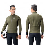 Rockbros YDWT014 Vinter Fleece Dobbeltlag cykeljakke M - Grøn