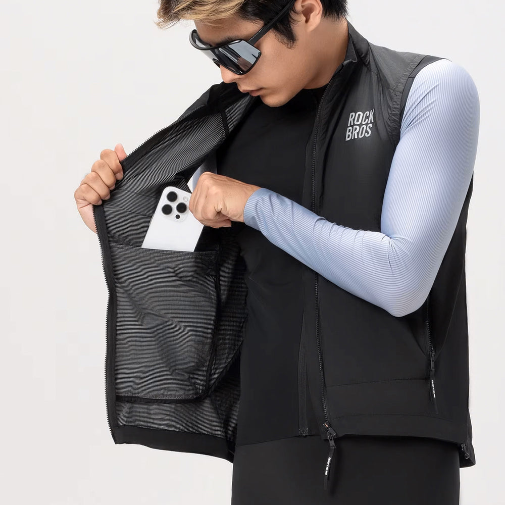 Rockbros YDMJ003 vindtæt vest Forår/Øst størrelse M - sort