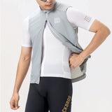 Rockbros YDMJ003 Forår/Høst Vindtæt vest størrelse XL - Hvid/grå