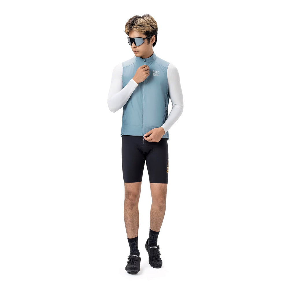 Rockbros YDMJ003 Forår/Høst Vindtæt vest størrelse XXL - Blå