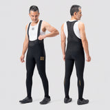 Rockbros YDCK012-1 Lang Fleece Bib Tights med Pad størrelse L - sort