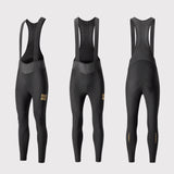 Rockbros YDCK012-1 Lang Fleece Bib Tights med Pad størrelse L - sort
