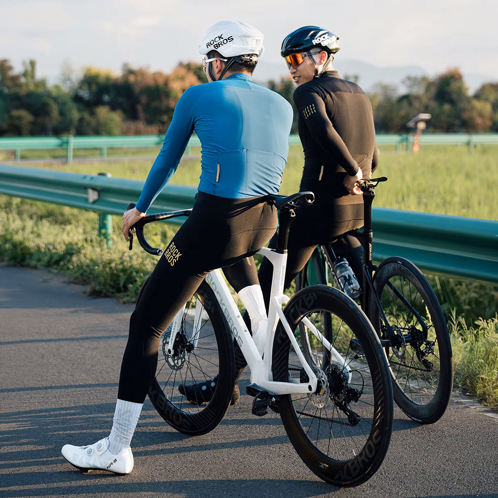 Rockbros YDCK012-1 Lang Fleece Bib Tights med Pad størrelse XXL - sort