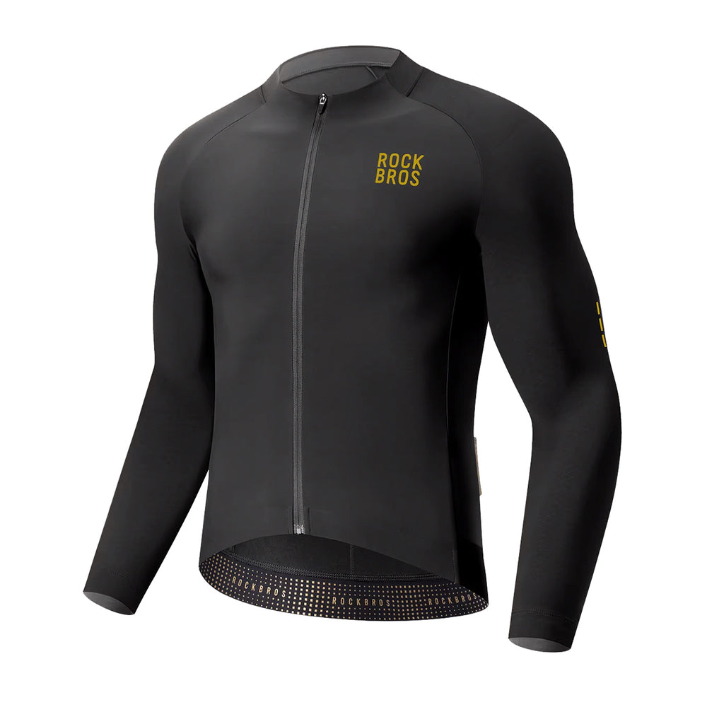 Rockbros YDWT020 Diamond cycling jersey spring/autumn/winter size L - black
