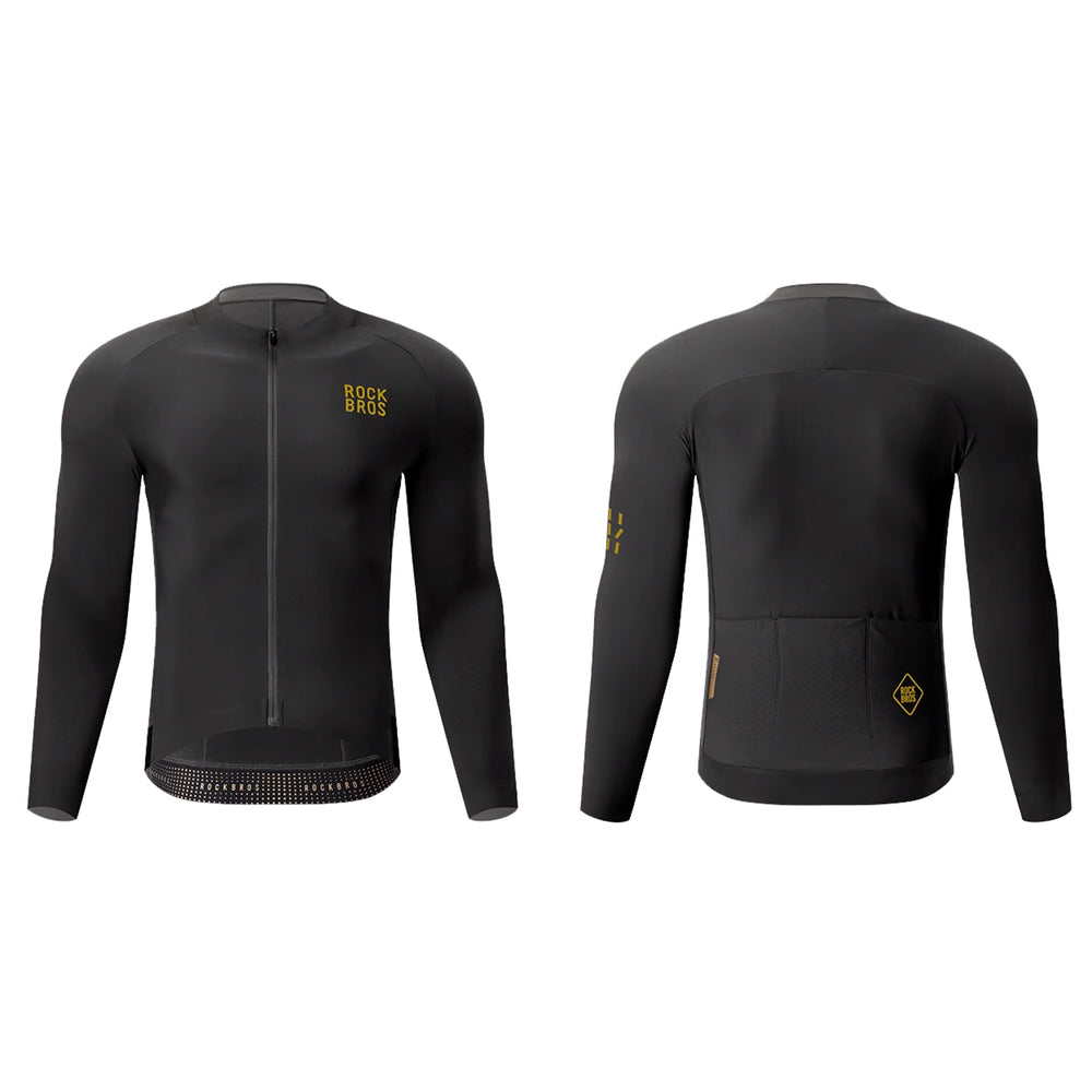 Rockbros YDWT020 Diamond cycling jersey spring/autumn/winter size L - black
