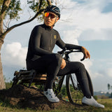 Rockbros YDWT020 Diamond cycling jersey spring/autumn/winter size L - black