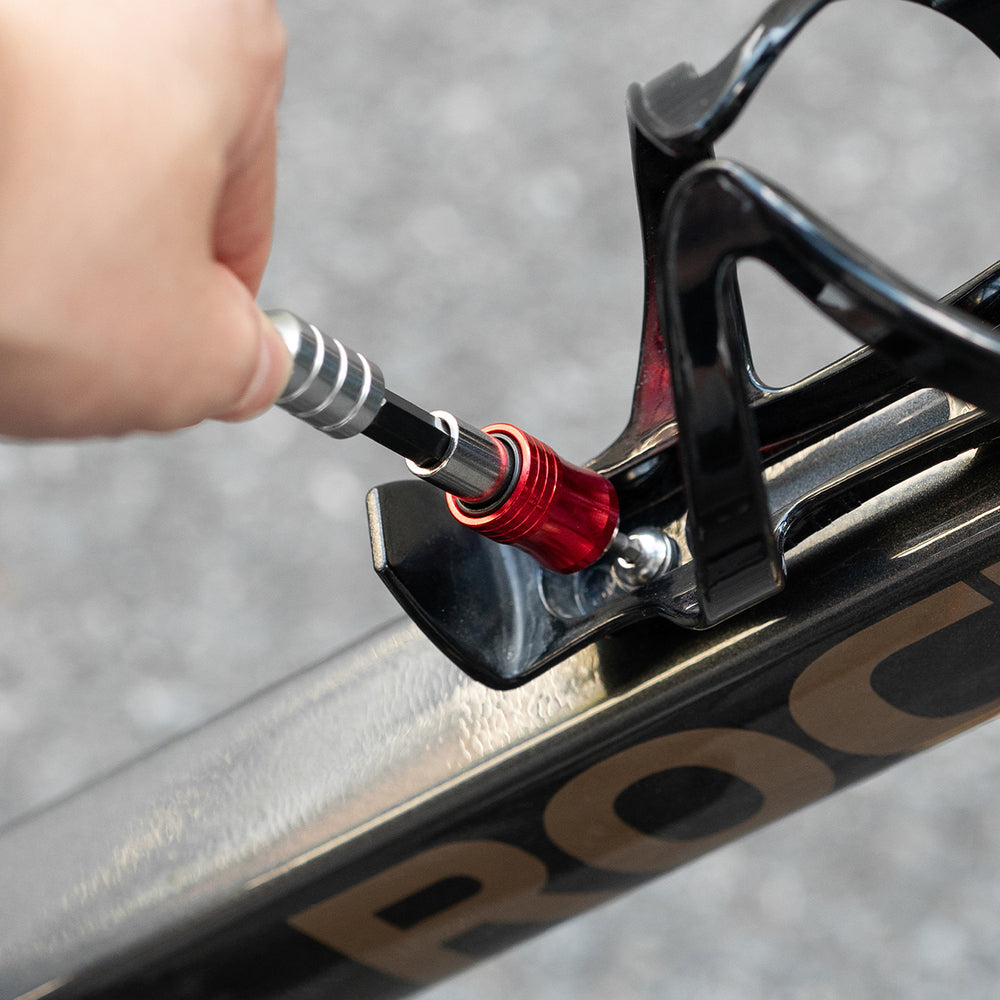 Rockbros Multitool Cykelværktøjssæt med ratchetnøgle og dækhefter - sort