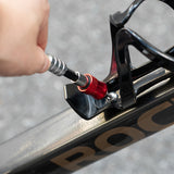 Rockbros Multitool Cykelværktøjssæt med ratchetnøgle og dækhefter - sort