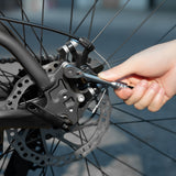 Rockbros Multitool Cykelværktøjssæt med ratchetnøgle og dækhefter - sort