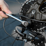 Rockbros Multitool Cykelværktøjssæt med ratchetnøgle og dækhefter - sort
