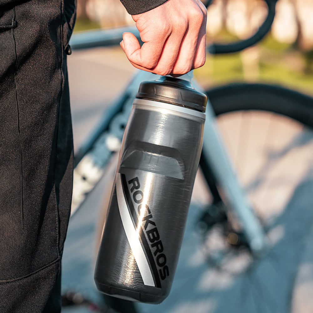 Rockbros Thermal Bike Bottle 620 ml BPA Free - Gradient Black