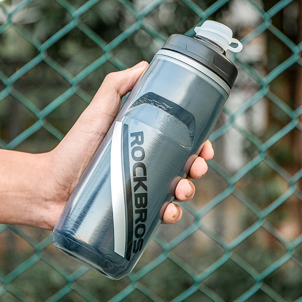 Rockbros Thermal Bike Bottle 620 ml BPA Free - Gradient Black