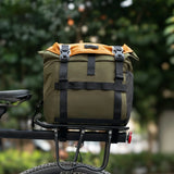 Rockbros W019 Handlebar Bike Bag 13.5-24L - Green-Orange
