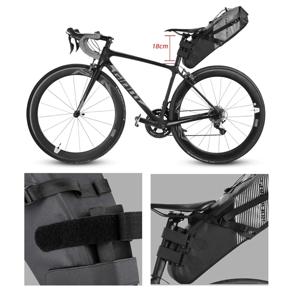 Rockbros AS-013 10L Seat Bag - Black