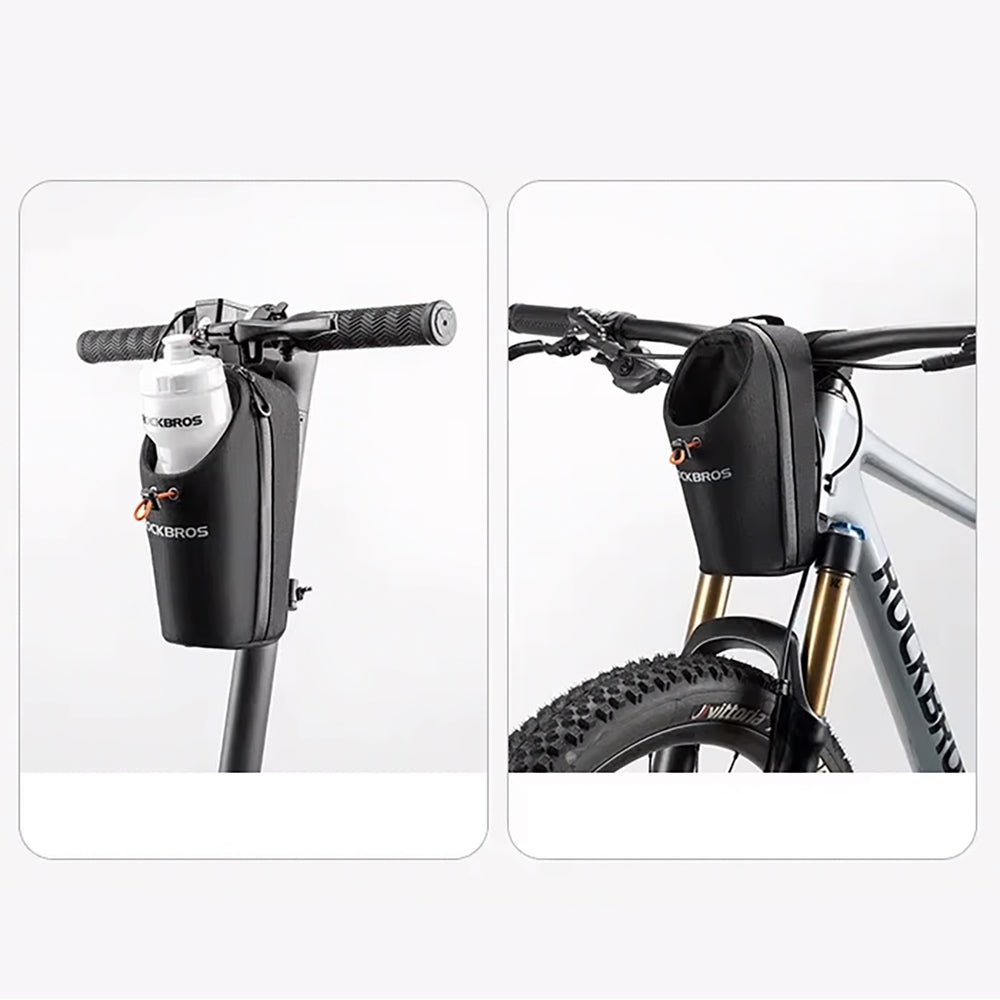 Rockbros P002 Handlebar Bag Compatible with Scooters and Folding City Bikes 1.5L - Black