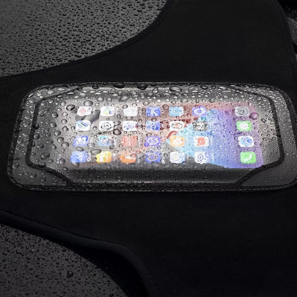 Rockbros D78 Sweat Cover med lomme og telefonvindu - sort