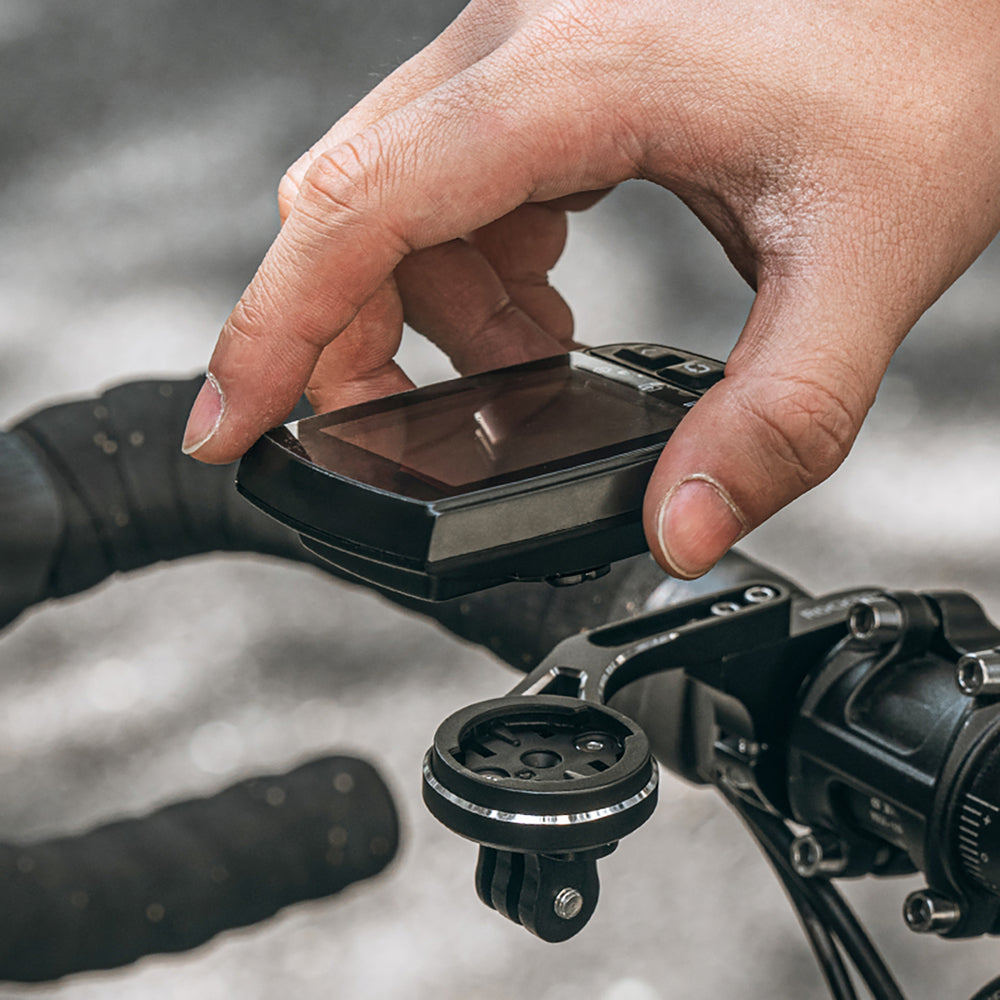 Rockbros FK-301 2-in-1 Handlebar Bike Mount for Computer/Navigator and Camera/Lighting - Black