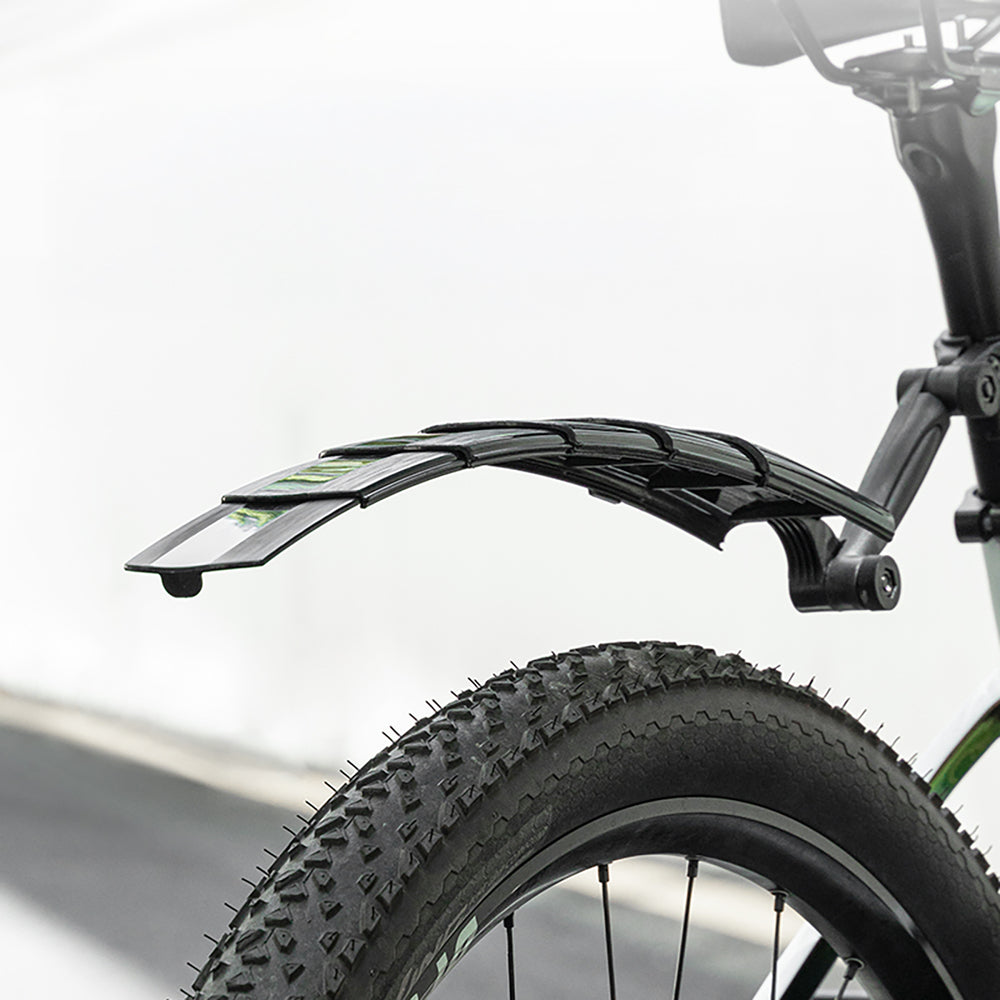 Rockbros FK-810 Folding Telescopic Bicycle Fender Set - Black