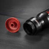 Rockbros 750 ml cykelflaske - gennemsigtig sort med rød mundstykke